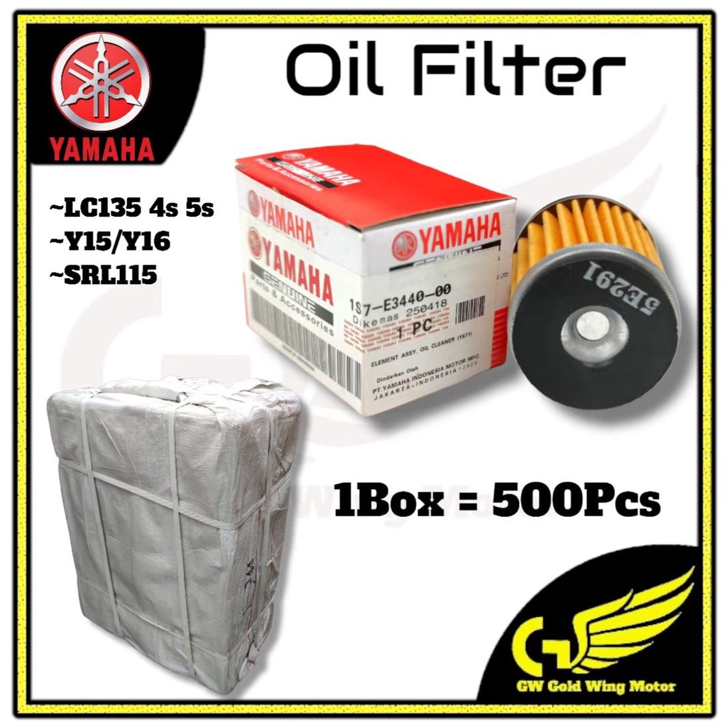 (500PC) 1 กล่อง YAMAHA INDON LC135 กรองน้ํามัน ELEMENT LC4S LC5S Y15 Y16 Y15ZR SRL115 FI FZ150 R15 X