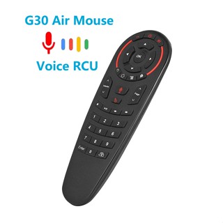 G30 รีโมตคอนโทรล 2.4G ไจโรสโคป แอร์เมาส์ ไร้สาย 33 คีย์ IR เรียนรู้ สําหรับกล่องแอนดรอยด์ T95 X96 H96 mini