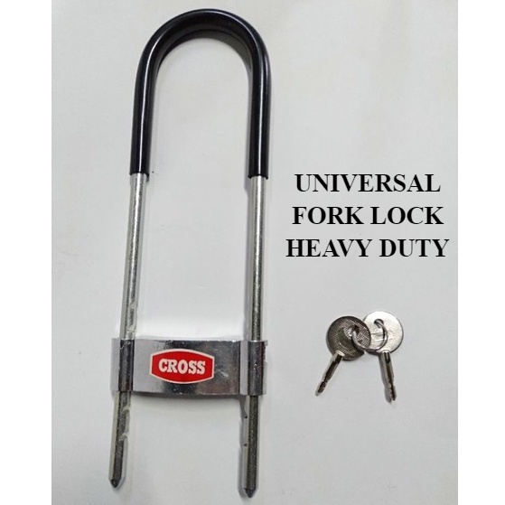 UNIVERSAL FORK LOCK HEAVY DUTY SECURITY CHAIN LOCK MOTOR KUNCI RANTAI ULOCK U LOCK