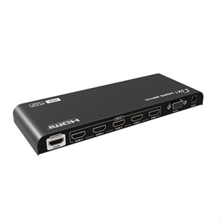 4K60HZ 5 IN 1 OUT HDMI2.0 SWITCH รองรับ HDR รุ่น LH-501R เครื่องสลับสัญญาณ HDMI เข้า 5 ออก  1 จอ รับประกัน 2 ปีเต็ม