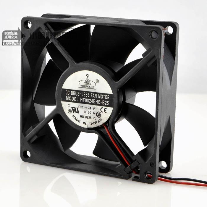 YY YIHKBJI HF0824EHB-B25 8CM 8025 24V 0.30A COOLING FAN