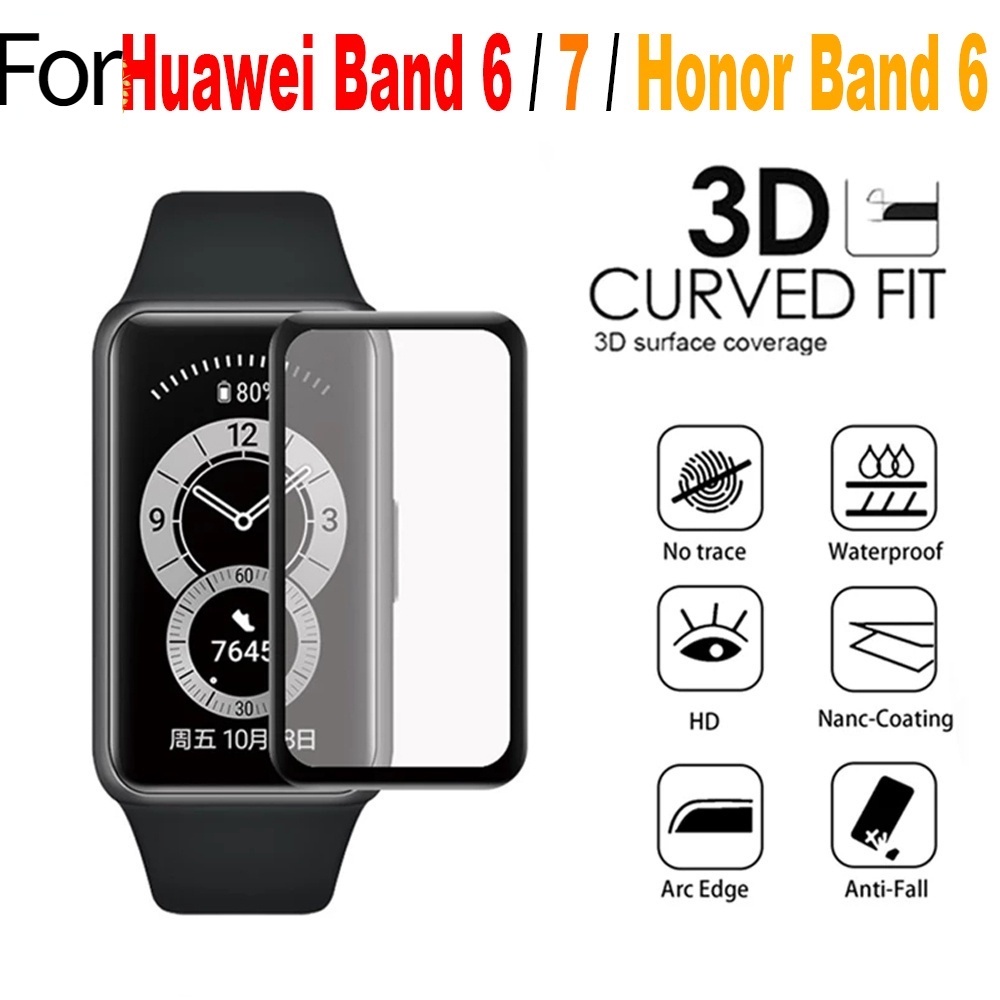 ฟิล์มกันรอยหน้าจอ 3D สําหรับ Huawei Band 6 7 Honor Band 6 TCH OY