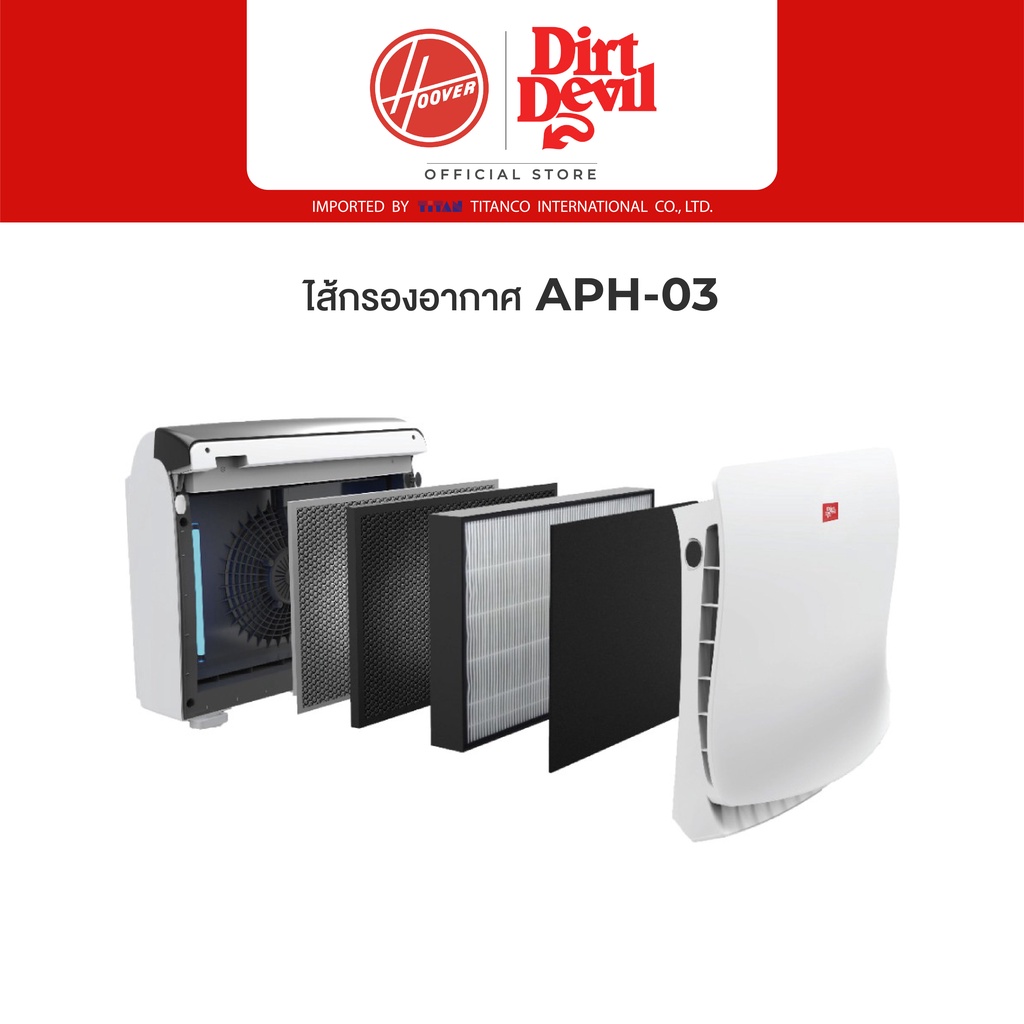 Dirt Devil ไส้กรองอากาศ APH03 1 ชุด