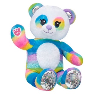 ❤️‍🔥ลดล้างสต็อค❤️‍🔥 Build A Bear หมีแพนด้า สีรุ้ง รุ่นใหม่ ⭐️Build-A-Bear Workshop⭐️ มือสองสภาพดีจากอเมริกา ของแท้ 💯