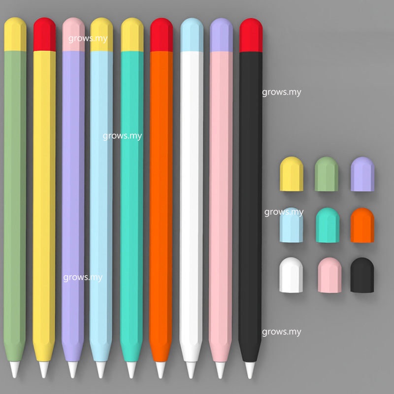 เคสปากกาสไตลัส ซิลิโคน กันลื่น กันตก สําหรับ Apple Pencil 1 2 iPad 2 1