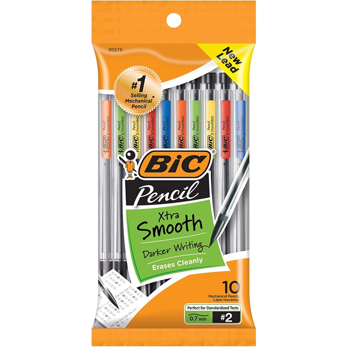 ดินสอกด BIC Xtra-Life ลํากล้องใส จุดปานกลาง (0.7mm) (กล่อง 10)