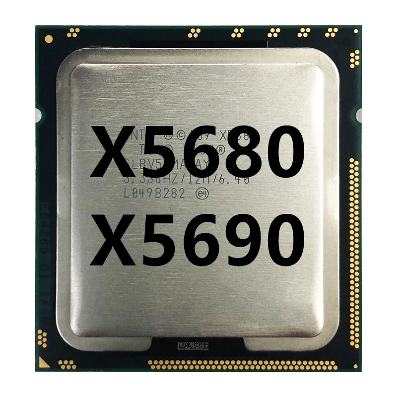 โปรเซสเซอร์ CPU Xeon X5680 X5690 Six-Core 12M 130W LGA 1366