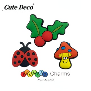 CROCS 【Cute Deco】กระดุมเรซิ่น รูปการ์ตูนเต่าทอง เห็ด ใบไม้ น่ารัก 3 แบบ อุปกรณ์เสริม สําหรับตกแต่งรองเท้า