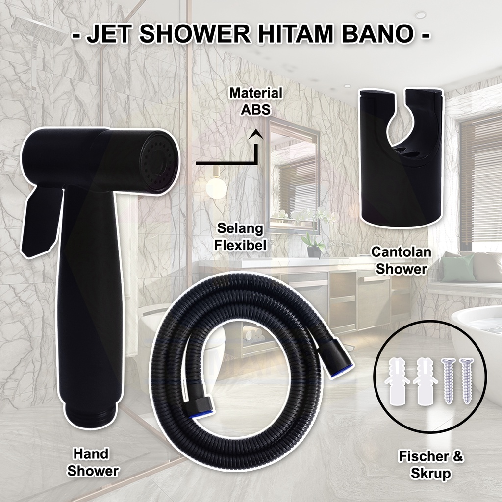 BLACK JET SHOWER BANO - ชุด BIDET คุณภาพ