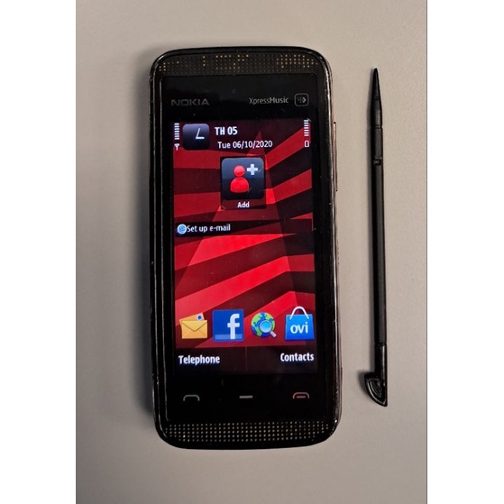 Nokia 5530 xpress music สีดำแดง เครื่ิองแท้มือสอง ไว้สะสมหรือสำรองใช้งาน