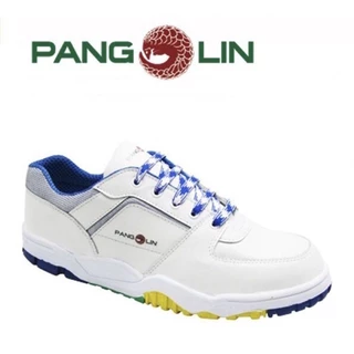 รองเท้าเซฟตี้ รุ่น 2001 Pangolin หนังแท้ สีขาว หัวเหล็ก พื้นยางสำเร็จรูป (CEMENTING) ทรงสปอร์ต