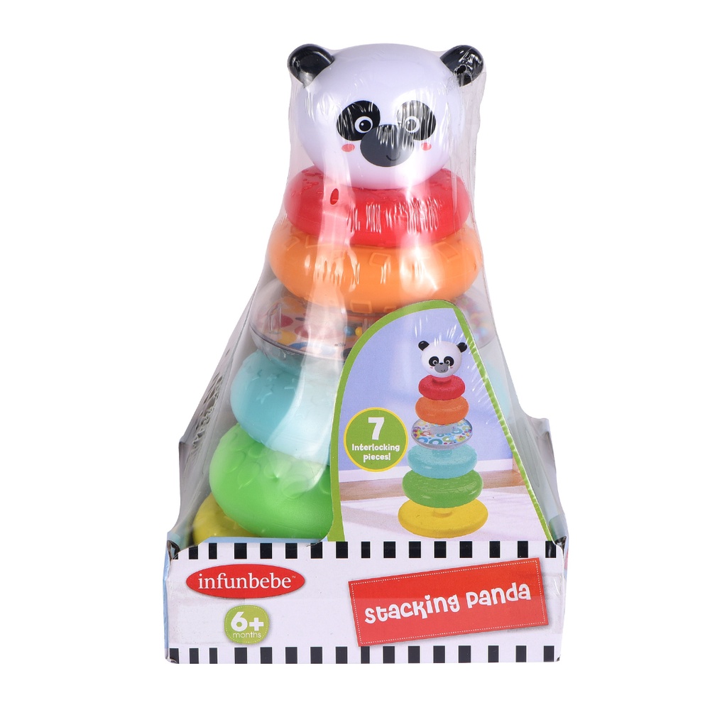 Wel-B x Infunbebe Stacking Panda (ห่วงเรียงซ้อน แพนด้า) - ของเล่น ของเล่นเด็ก ห่วงเรียงซ้อนรูปแพนด้า