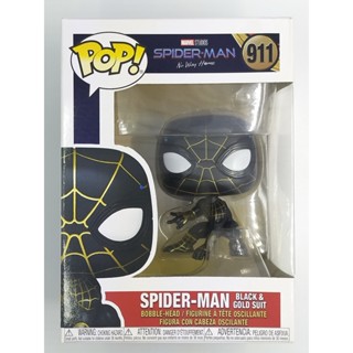 Funko Pop Marvel Spider Man No Way Home - Spider Man [ Black &amp; Gold Suit ] #911 (กล่องมีตำหนิ)