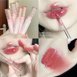 ลิปสติก ❤️Cappuvini Cute Bear Mirror Lip glaze Water gloss Lip gloss lipstick