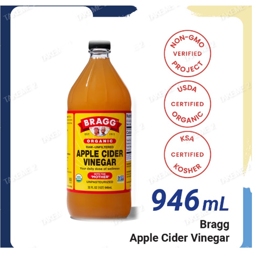 Apple Cider Vinegar (ACV) ออแกนิค 100% (แบบมีตะกอน) 946ML ราคา ถูกที่สุด ดีลบีเคเค แกลเลอรีภาพที่ 2
