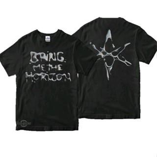 เสื้อยืดแขนสั้น พิมพ์ลายโลโก้ bmth ME THE HORIZON T1000 สําหรับผู้ชาย