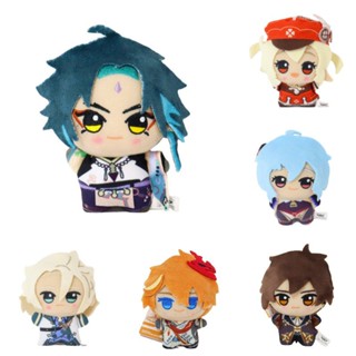 Ready Stock !!! New Genshin Impact ZhongLi Xiao Tartaglia Fischl Aether Plush Doll pendant Figures Toys Game Cute Gifts