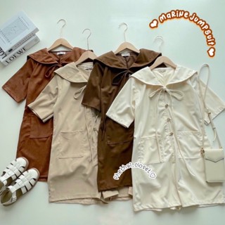 ♡Marine Jumpsuit♡จั๊มสูทคอปกน่ารัก