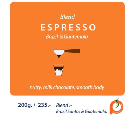 Espresso Bland (Brazil & Guatemala) 200g.