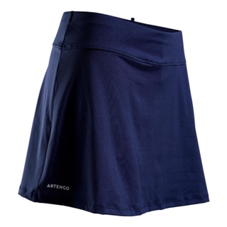 กระโปรงผู้หญิงสำหรับใส่เล่นเทนนิสรุ่น SK Soft 500 ARTENGO WOMENS TENNIS SKIRT SK SOFT 500 - NAVY