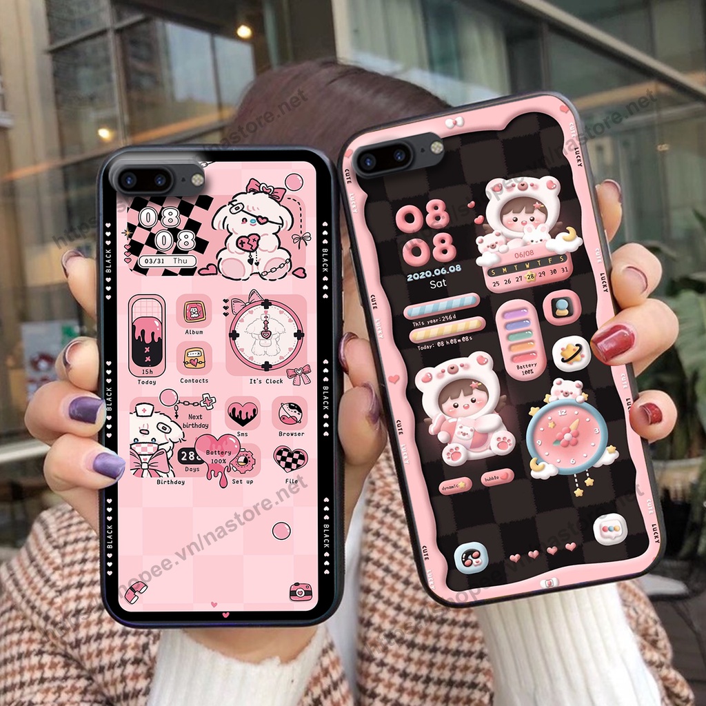 เคสหมีน่ารักและราคาถูกสําหรับ Iphone 7 PLUS- IPHONE 7S PLUS- IPHONE 8 PLUS