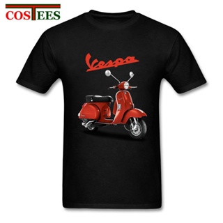 เสื้อยืดผ้าฝ้ายพิมพ์ลายคลาสสิก Sanc6 {พร้อมส่ง เสื้อยืดผ้าฝ้าย 100% พิมพ์ลาย Vespa Moto Piaggio Vespa Scooter โอเวอร์ไซซ