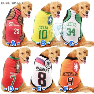 🇹🇭พร้อมส่งไทย🇹🇭 เสื้อกล้ามกีฬา ⚽️🏀 สุนัขพันธุ์ใหญ่ 🐶 เสื้อหมาใหญ่