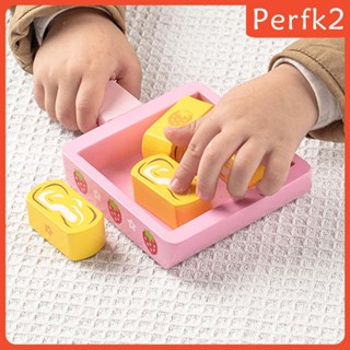 [Perfk2] Rice Cake Toy Miniature Kitchen Set Pretend Play for Restaurant Food Playset