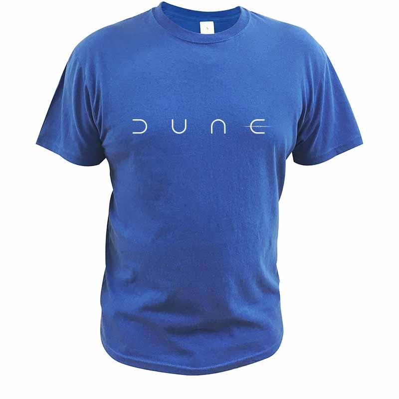 เสื้อยืดเข้ารูป Dune (2021) เสื้อยืดอเมริกันมหากาพย์นิยายวิทยาศาสตร์ภาพยนตร์เสื้อยืดขนาด EU คุณภาพสูงฤดูร้อนซอฟท์ท็อปส์ซ