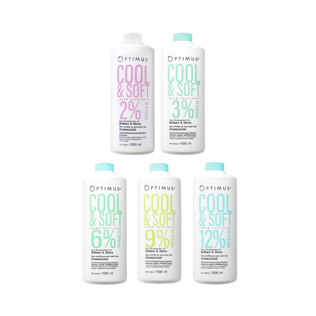 (ฟอกผม สูตรเย็น) ดีแคช ออพติมัส คูล แอนด์ ซอฟต์ ครีม ดีเวลลอปเปอร์ 1000 ml.