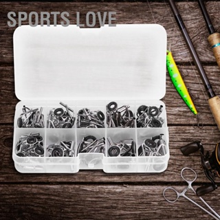 Sports Love ไกด์คันเบ็ดตกปลา สเตนเลส 10 ขนาด 80 ชิ้น