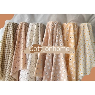 ผ้าเมตร ผ้าหลา ผ้าคอตตอนทีซี โทนเบจ พร้อมส่ง✅