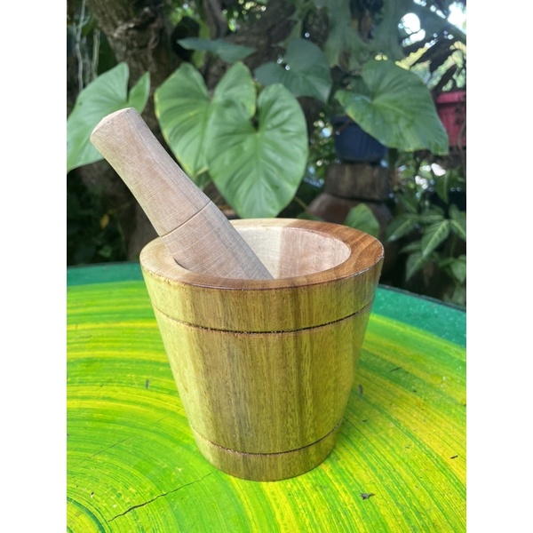 ครกไม้โบราณ ขนาด 5 นิ้ว