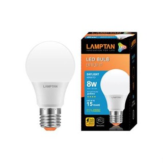 หลอด LED LAMPTAN BULB BRIGHT 8 วัตต์ E27 DAYLIGHT