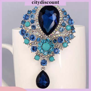 &lt;citydiscount&gt;  เข็มกลัดจัดงานแต่งงาน ประดับเพชร Rhinestone