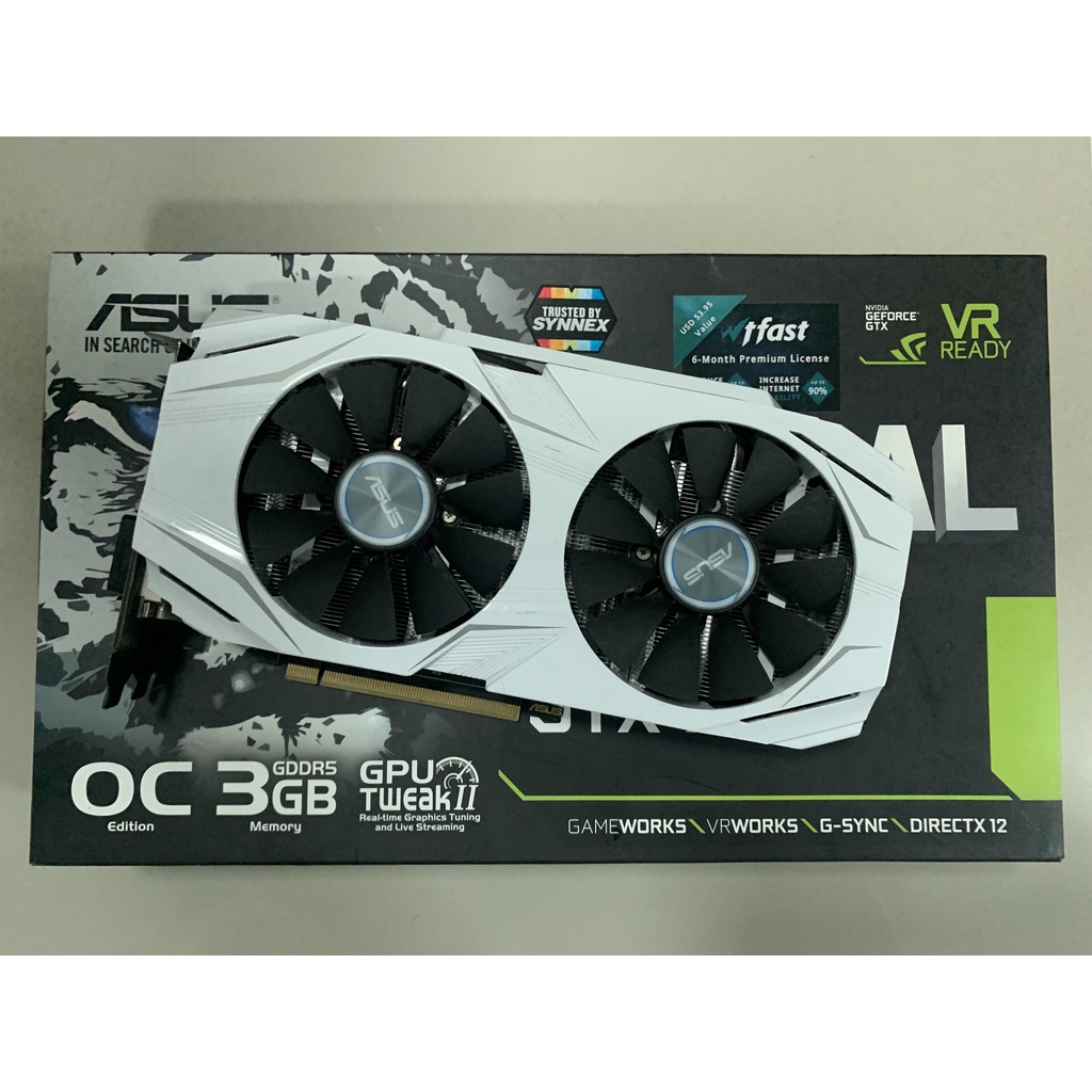Asus Geforce GTX1060 3GB OC (เสือขาว) มีกล่อง ส่งฟรี ! 🔥