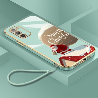 เคสโทรศัพท์มือถือชุบไฟฟ้า แบบนิ่ม ลายคริสต์มาส หรูหรา สําหรับ samsung note 10 note 20 lite plus