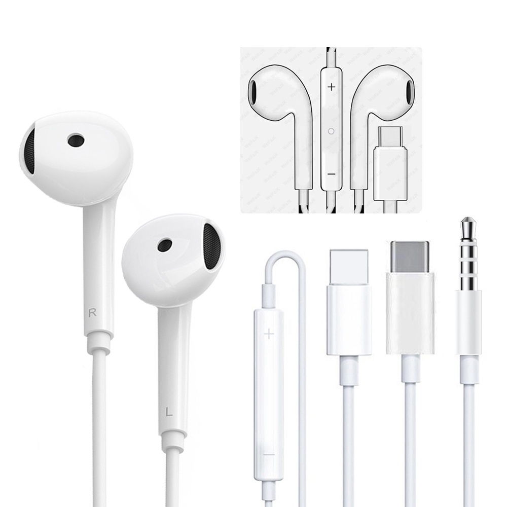 หูฟังสเตอริโอ แบบมีสาย ตัดเสียงรบกวน สําหรับ IPhone SE 13 12 11 7 8 Plus XS MAX Pro Samsung Xiaomi Huawei
