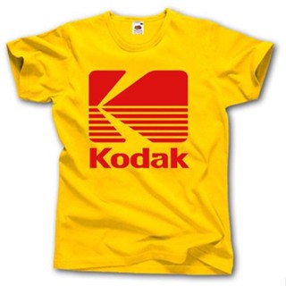 เสื้อยืด ผ้าฝ้าย พิมพ์ลายโลโก้ Kodak Camera Express Old โอเวอร์ไซซ์ สําหรับผู้ชาย เหมาะกับการถ่ายภาพกีฬา คริสต์มาส LMYTX