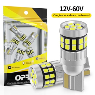 ((2 ชิ้น) หลอดไฟเลี้ยว T10 LED 2016 30SMD กว้างมาก อุปกรณ์เสริม สําหรับติดป้ายทะเบียนรถยนต์ รถจักรยานยนต์