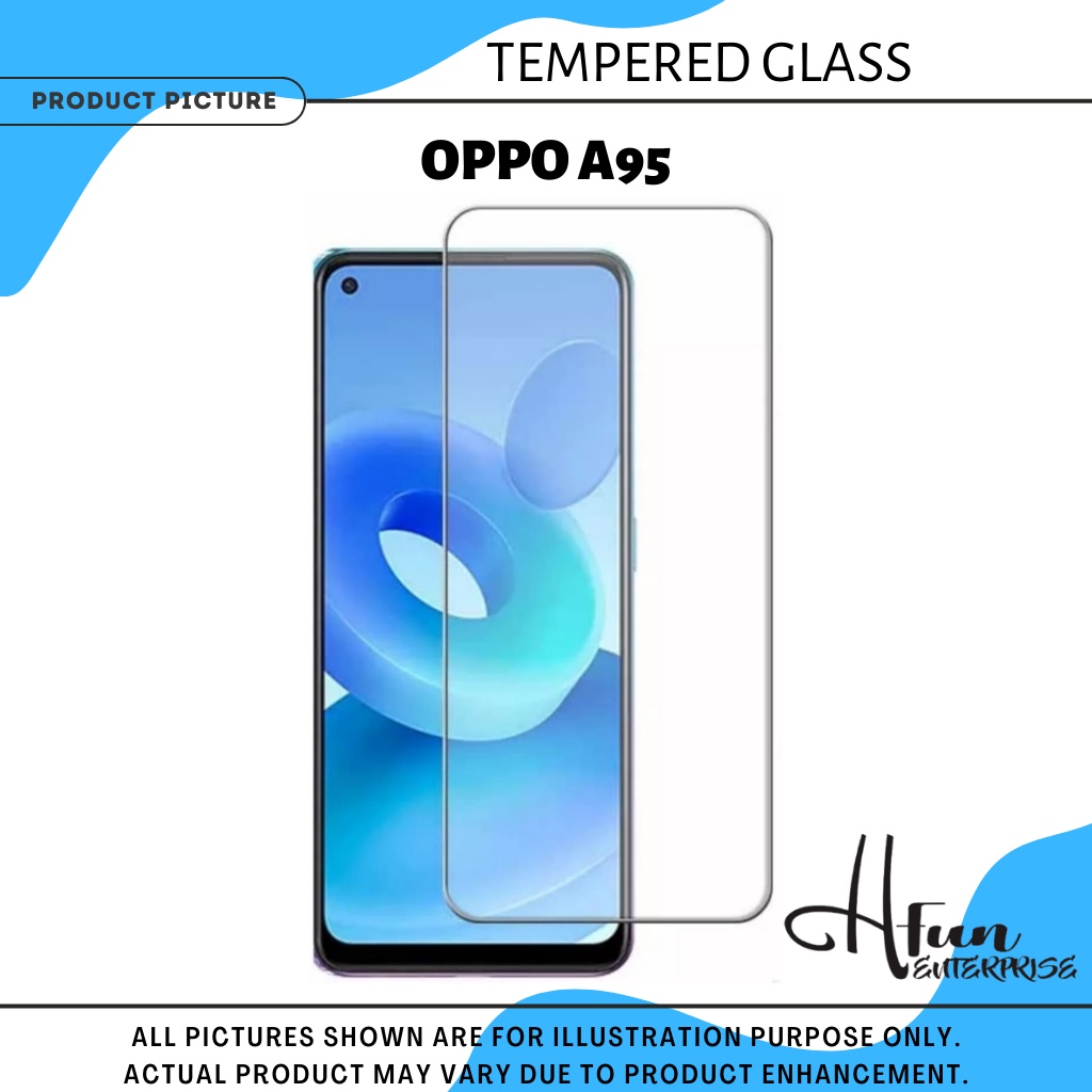 HFE Oppo A95 กระจกเทมเปอร์ปกป้องหน้าจอ