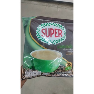 🔥The Best!! SUPER COFFEE COFFEE RICH ซุปเปอร์กาแฟ คอฟฟี่ริช 3in1 กาแฟปรุงสำเร็จ ขนาด 20กรัม/ซอง ยกแพ็ค 25ซอง กาแฟและครีม