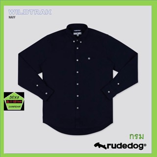 Rudedog เสื้อเชิ้ตชาย แบบมีช่องเสียบปากกา รุ่น Wild trak สีกรม