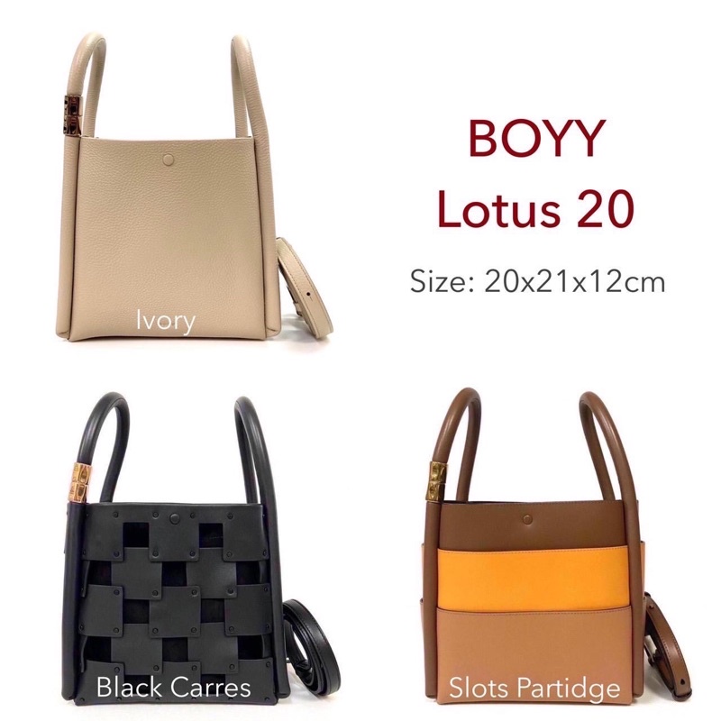 BOYY Lotus 20 All Colours ❌ รบกวนทักมาสอบถามก่อนกดสั่งซื้อ ❌