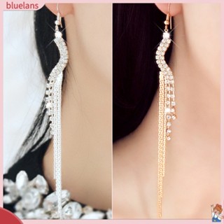 สร้อยคอแบบโซ่ห้อย Tassels สําหรับผู้หญิงต่างหู