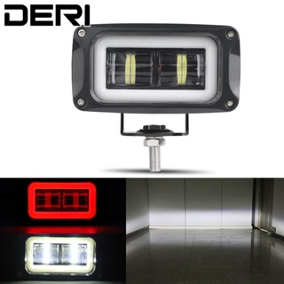 4 Inch Led Work Light 8D Angel Eye Halo Headlight Driving HeadLamp Fog Lamp 12V 24V For Moto Scooters ATV UTV UAZ Car Tr