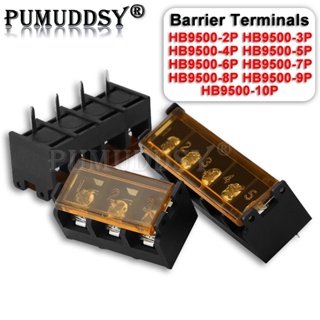 ขั้วต่อสกรู PCB HB9500-2P 3P 4P 5P 6P 7P 8P 9P 10Pin HB-9500 300V 30A 9.5 มม. 2 ชิ้น