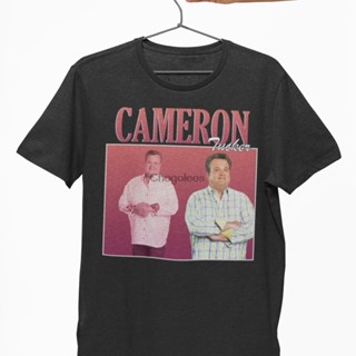 เสื้อยืดพิมพ์ลายแฟชั่น เสื้อยืด พิมพ์ลาย Cameron Tucker Gloria Delgado Claire Dunphy Mitchell Pritchett สไตล์วินเทจ โมเด