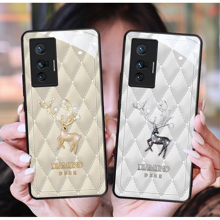 Dmy เคสกระจกนิรภัย สําหรับ vivo X80 X50 X70 X60 Y51 Y21 Y20 Y33T Y35 Y15S Y15A Y17 Y21A Y21S Y20S Y12S Y20i Y30 Y31 Y91 Y93 Y95 Y76 Y76S V27 V25 V25e V23e V23 V21se V20 pro V19 Y33S Y15S Y15A Y12 Y15 Y17 S1 V11i V15 V17 pro