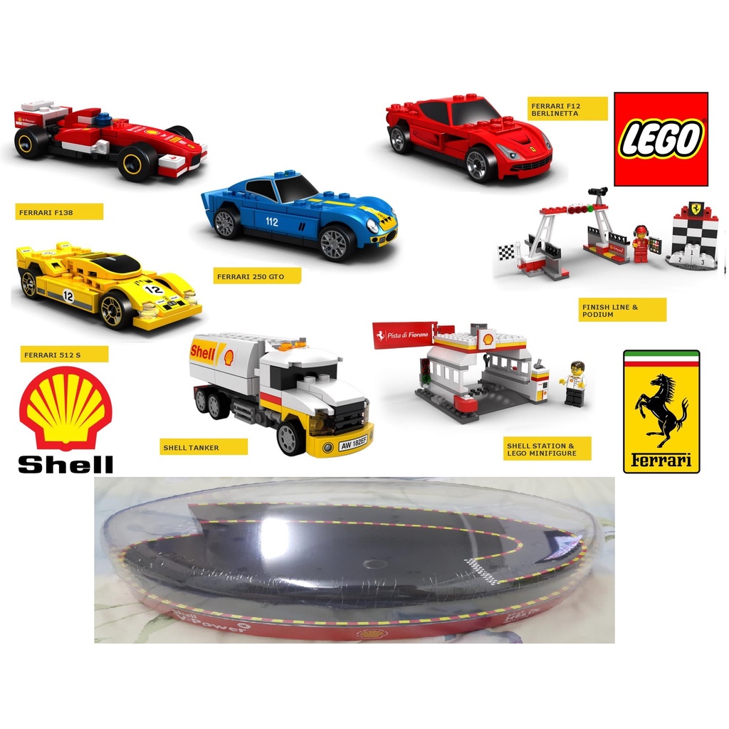 Lego Shell V-power 2015 Ferrari ครบชุด + กล่องแสดง